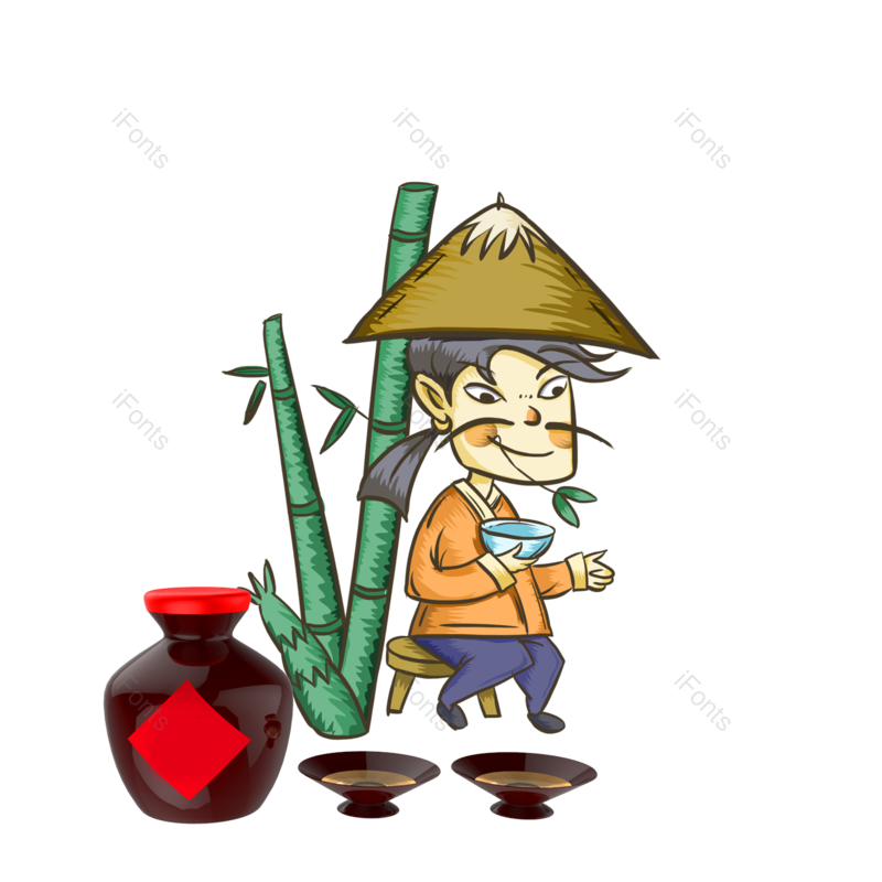 古代人物图片,小人元素,PNG,免抠素材